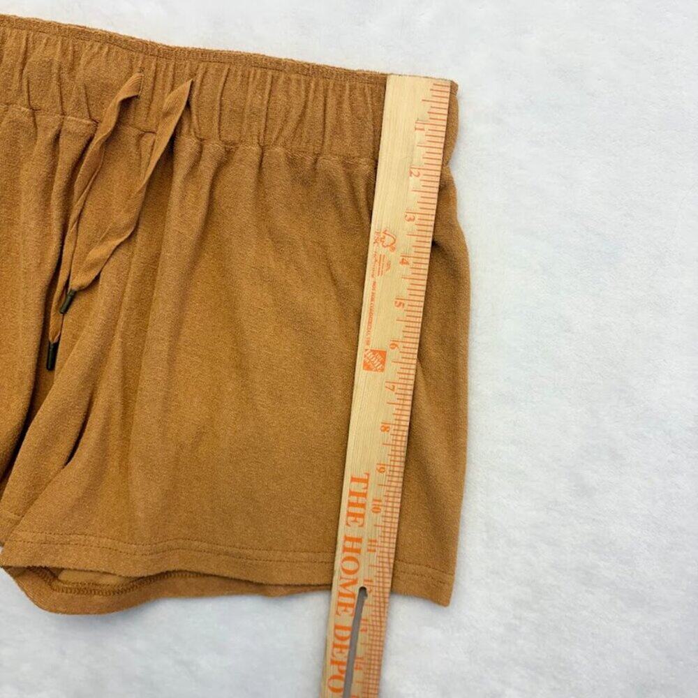 Dandy Del Mar Shorts The Santorini Burnt Sienna Terry Cloth Shorts Womens Size S - Picture 9 of 10